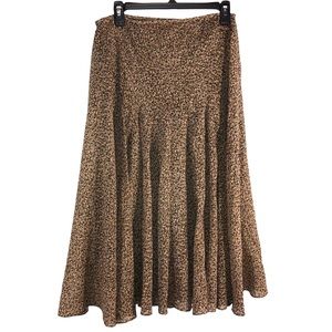Anne Klein Light 100% Wool Full Maxi Skirt